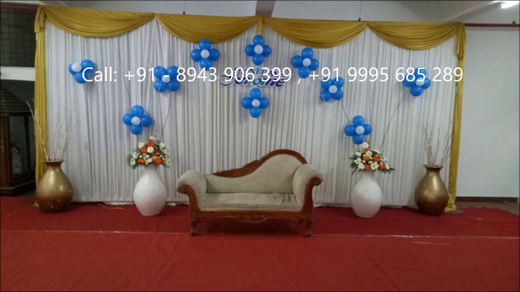 Vidéo wedding stage decoration price