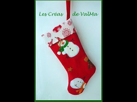 Vidéo chaussette de noel decoration