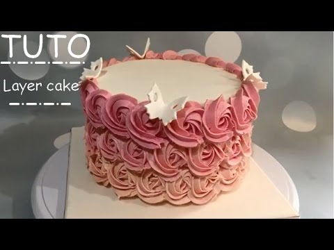 Vidéo decoration gateau tropical