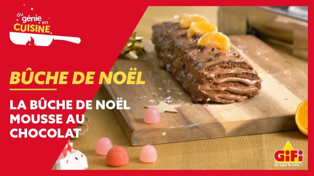 Vidéo decoration buche de noel gifi