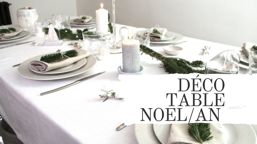 Vidéo decoration table de noel design