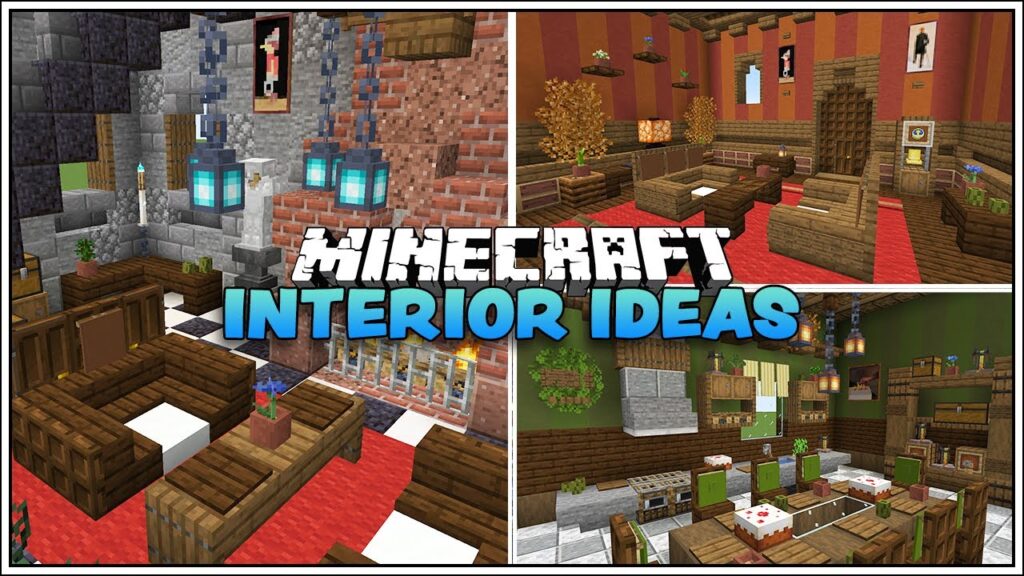 Vidéo minecraft interior decoration ideas