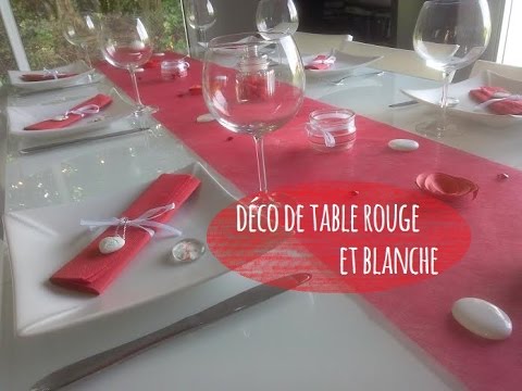 Vidéo decoration table anniversaire rouge et blanc