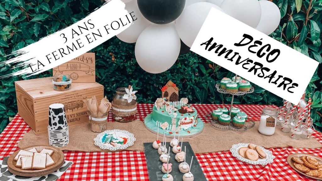 Vidéo decoration anniversaire theme tracteur