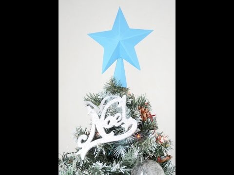 Vidéo decoration pour cime de sapin