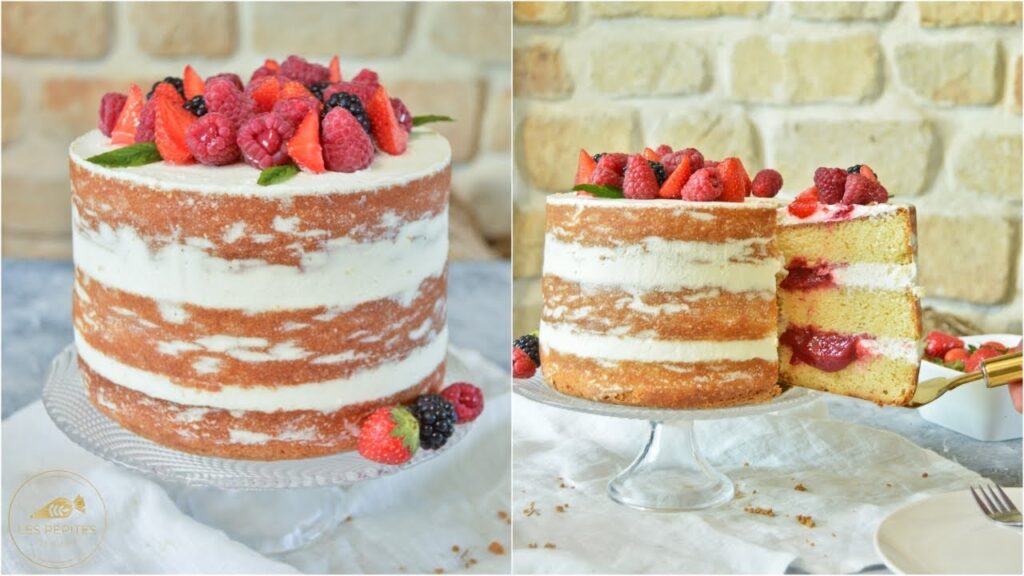 Vidéo naked cake decoration